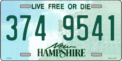 NH license plate 3749541