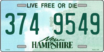 NH license plate 3749549