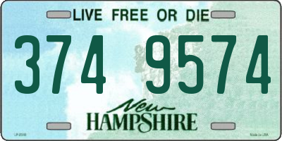 NH license plate 3749574