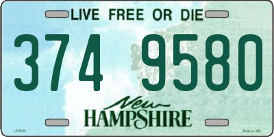 NH license plate 3749580