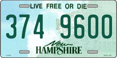 NH license plate 3749600