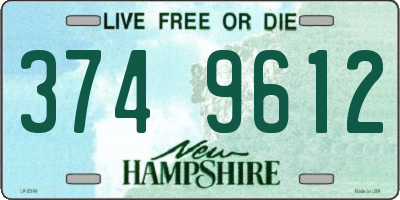 NH license plate 3749612