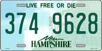 NH license plate 3749628