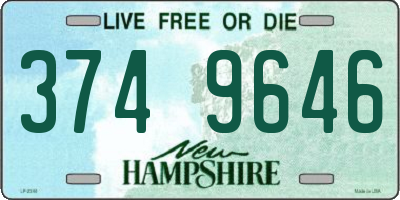 NH license plate 3749646