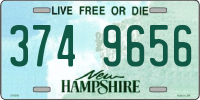 NH license plate 3749656