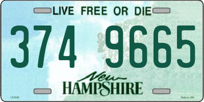 NH license plate 3749665
