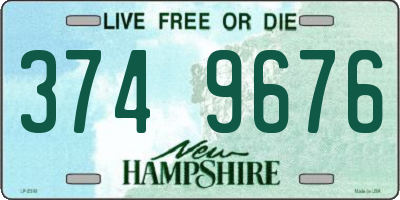 NH license plate 3749676