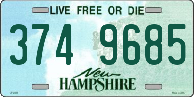 NH license plate 3749685