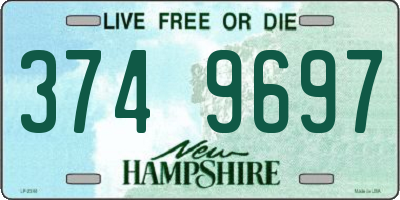 NH license plate 3749697