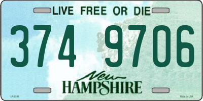 NH license plate 3749706