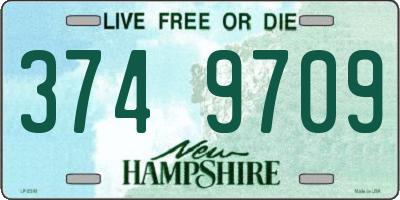 NH license plate 3749709