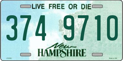 NH license plate 3749710