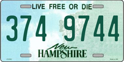 NH license plate 3749744
