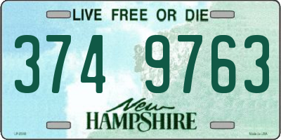 NH license plate 3749763