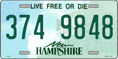 NH license plate 3749848