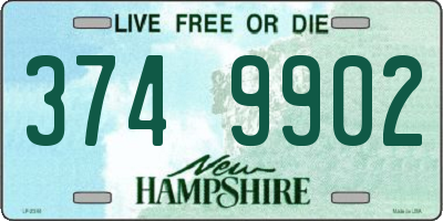 NH license plate 3749902