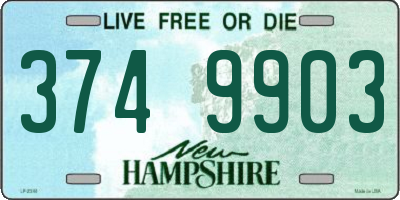 NH license plate 3749903