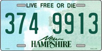 NH license plate 3749913