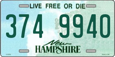 NH license plate 3749940