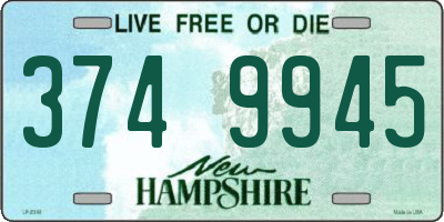 NH license plate 3749945