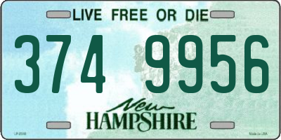 NH license plate 3749956