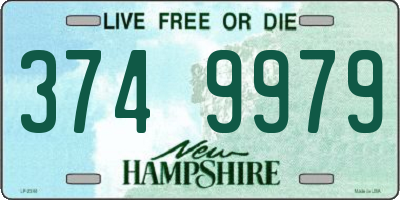NH license plate 3749979