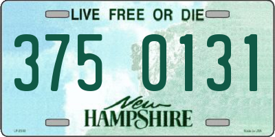 NH license plate 3750131