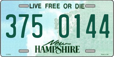 NH license plate 3750144