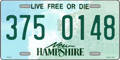 NH license plate 3750148