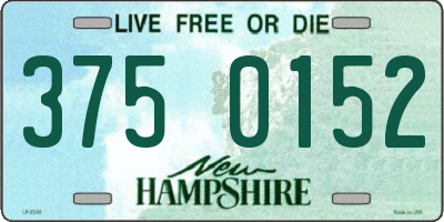 NH license plate 3750152