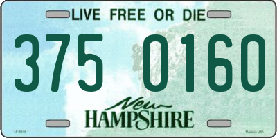 NH license plate 3750160