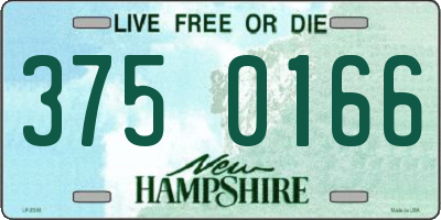 NH license plate 3750166