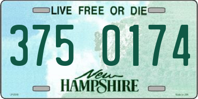 NH license plate 3750174