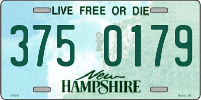 NH license plate 3750179