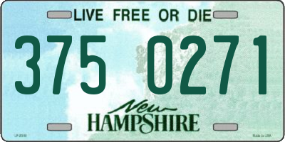 NH license plate 3750271