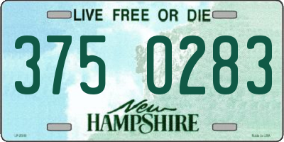 NH license plate 3750283