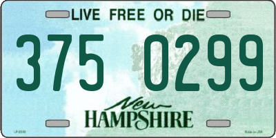NH license plate 3750299