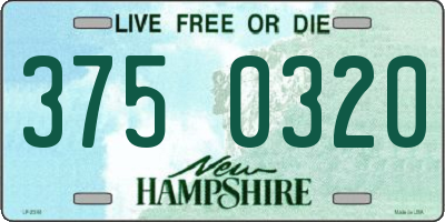 NH license plate 3750320