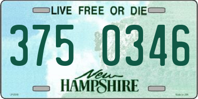 NH license plate 3750346