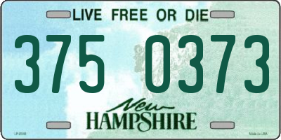 NH license plate 3750373
