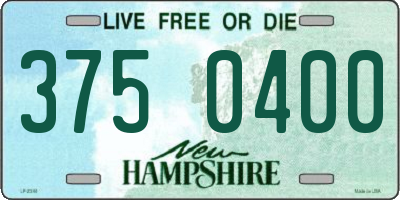 NH license plate 3750400