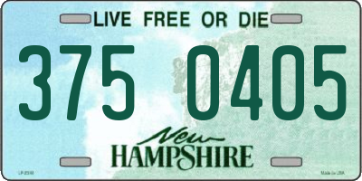 NH license plate 3750405