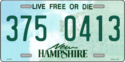 NH license plate 3750413