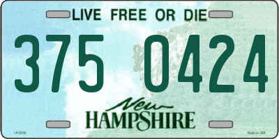 NH license plate 3750424