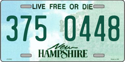 NH license plate 3750448
