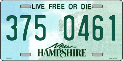 NH license plate 3750461