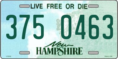NH license plate 3750463