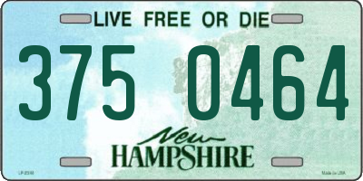 NH license plate 3750464
