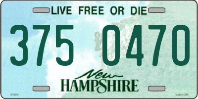 NH license plate 3750470