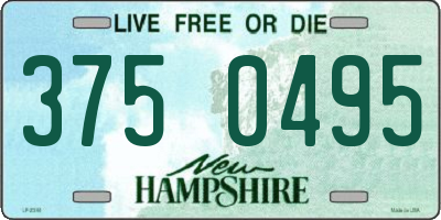 NH license plate 3750495